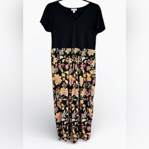 J. Jill Petite Floral Maxi Dress w/ Pockets | Small Petite